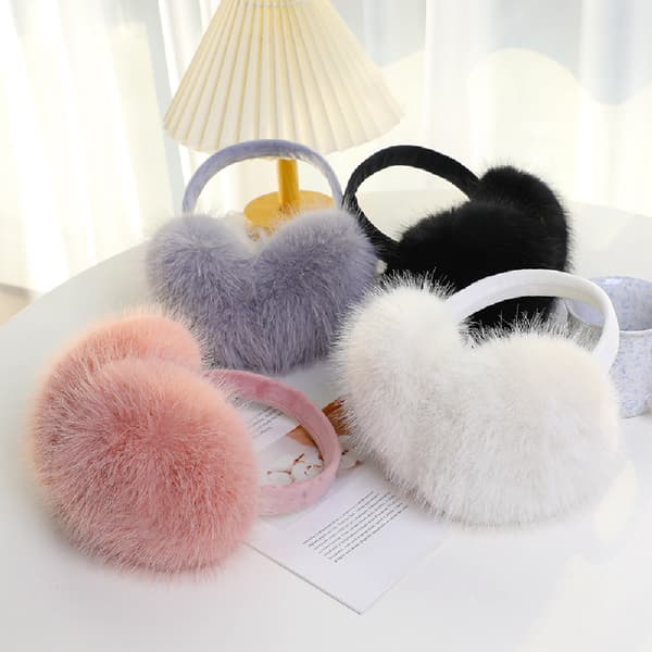 RAYA Opgraderede Faux Rævepels Foldbare Ørevarmere, Varme Ensfarvede Minimalistiske Ørevarmere, Efterår Vinter Kuldebeskyttelse Øredækker til Kvinder Mænd A7