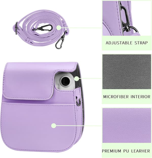 Etui kompatibelt med Instax Mini 11, Lilla
