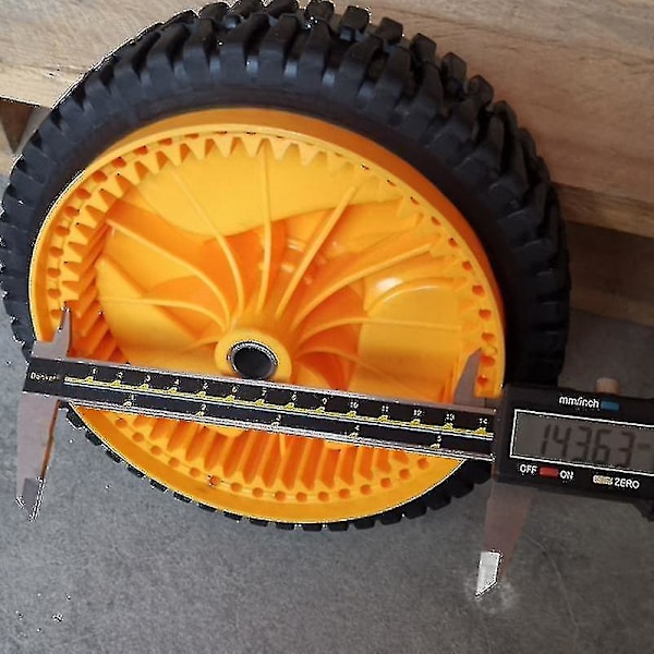 2-pak plæneklipper hjulsæt til Husqvarna McCulloch 5324025-67BY, 196 mm