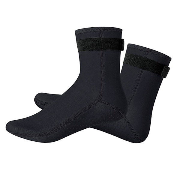 3 mm Neopren Dykstrumpor Skor Vattenstövlar Halkfri Strandstövel Svart Black XL