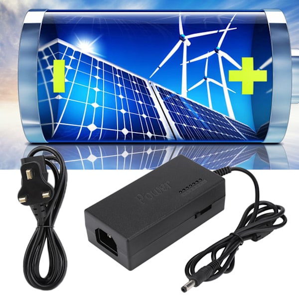 96W DC 12V~24V Utgang Universal Laptop 8-Pumpe Strømadapter (Plugg 100-240V)