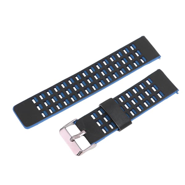 Læderrem Kompatibel til Realme Watch 2 Udskiftning 22 mm Armbåndsarmbånd Sort Blå