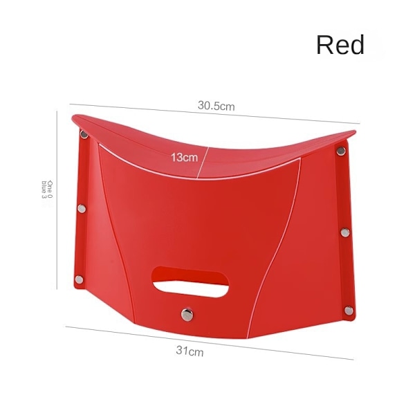Vikbar Bärbar Camping Vandringsstol, Lättvikts Fällstol Resefest BBQ Tunnelbana Bibliotek Ryggsäck Utomhus Ultralätt Mini red