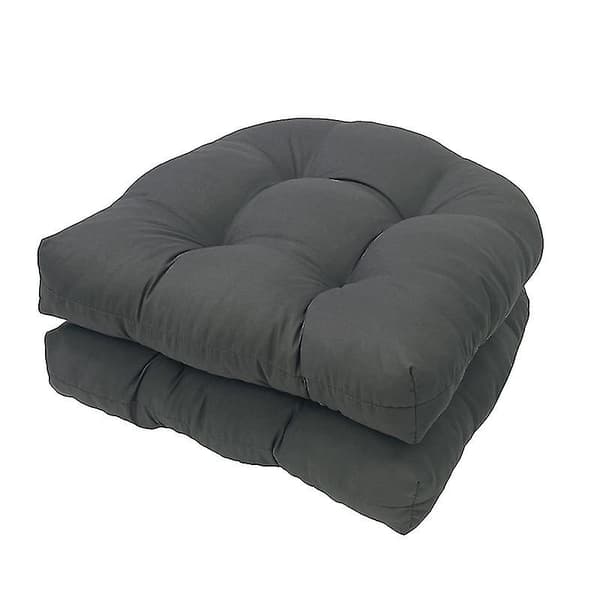 Ute stolputer sett med 2, gulvputer for utemøbler - WELLNGS dark grey