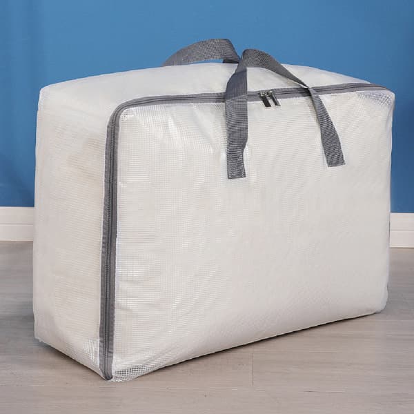 Rummelig opbevaringspose til tøj med håndtag (1 stk) Dark gray 55*33*20cm