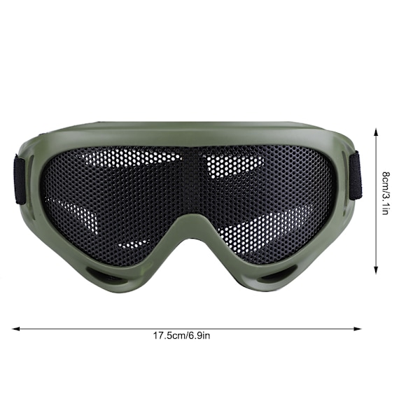 X400 Taktiset Verkkolasit Teräslinssit Ulkoilu Aurinkolasit Paintball-lasit Armeijan Väri