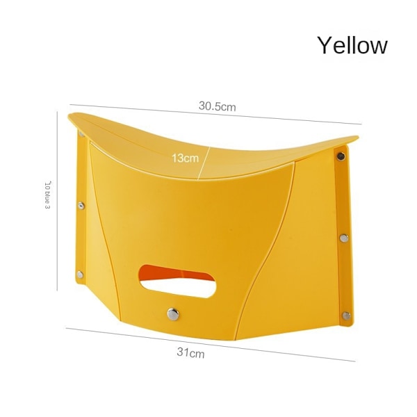 Vikbar Bärbar Camping Vandringsstol, Lättvikts Fällstol Resefest BBQ Tunnelbana Bibliotek Ryggsäck Utomhus Ultralätt Mini yellow