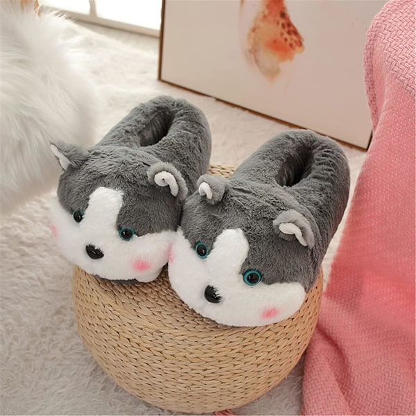 Dyre-slippers - Gris, Hamster, And