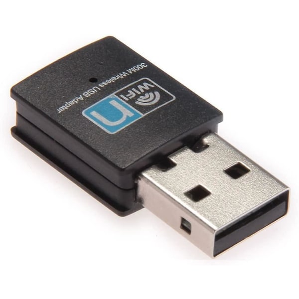 Trådløs USB Wifi-adapter for stasjonær PC, bærbar PC - 300 Mbps høyhastighets trådløst LAN-nettverkskort