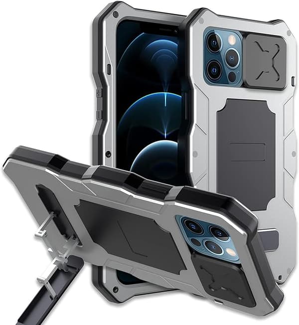 Kompatibel med iPhone 13 Pro Max Vanntett Metall Deksel, Bui{ee}