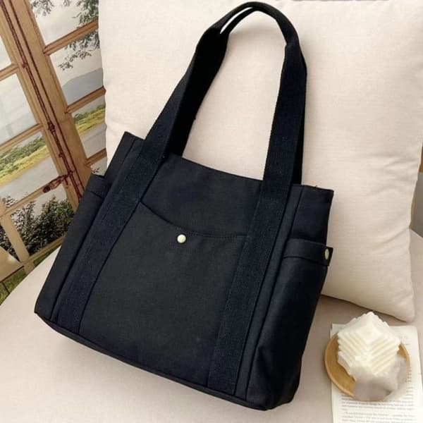 Tote Bag Lærredstaske BEIGE Beige