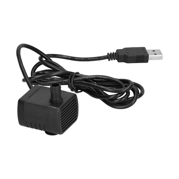 Børsteløs USB-drevet mini nedsenkbar pumpe med sugekopp DC12V 200L/H 150cm løft 0.1