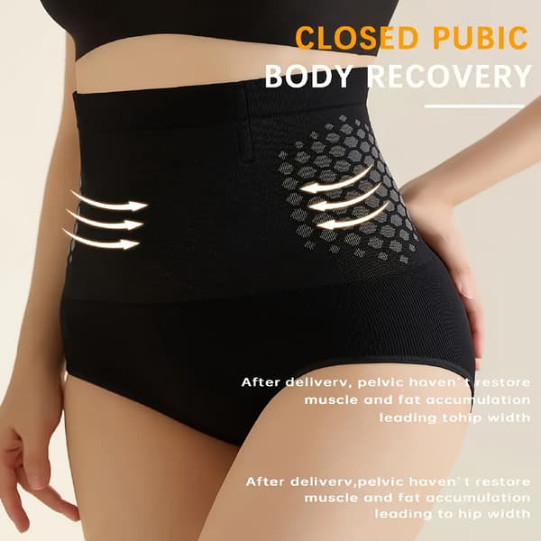 Sömlösa Högmidjade Magkontrollerande & Stusslyftande Postpartum Shapewear (Anti-Rullningsdesign) complexion M