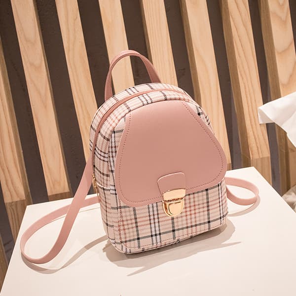 Lille rygsæk, minirygsæk til kvinder med stor kapacitet 19 tommer Elega Blue