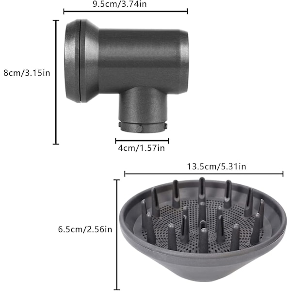 Antifluff-munnstykke, universelt hårstyling for Dyson Airwrap HS01/HS05-tilbehør (diffuseradapter) h