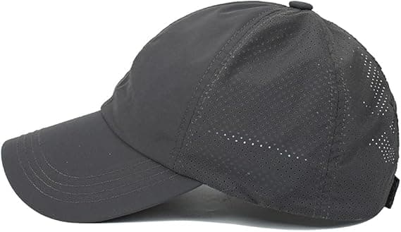 Damecaps, unisex, sommercaps, anti-UV sportscaps, hestehalecaps, grå, hodeomkrets: 57-58 cm