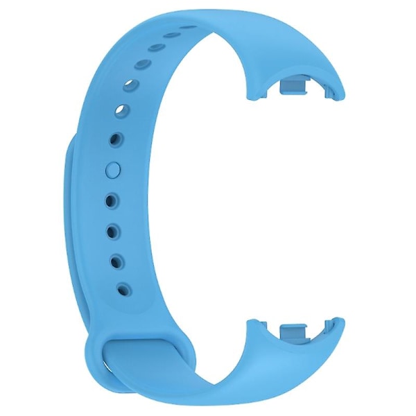 Justerbar silikonerem til Mi Band 8 Smartwatch Armbånd Armbånd Bæltespænde Sky blue