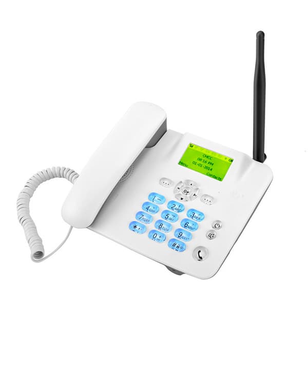 Nopea langaton puhelin 4G Kiinteä puhelin GSM 850/900/18z White
