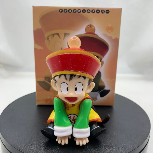 Klassisk Anime Son Gohan Figur Desktop Borddekor Sittende Positur PVC Modell For Stue Kjøkken Display-4