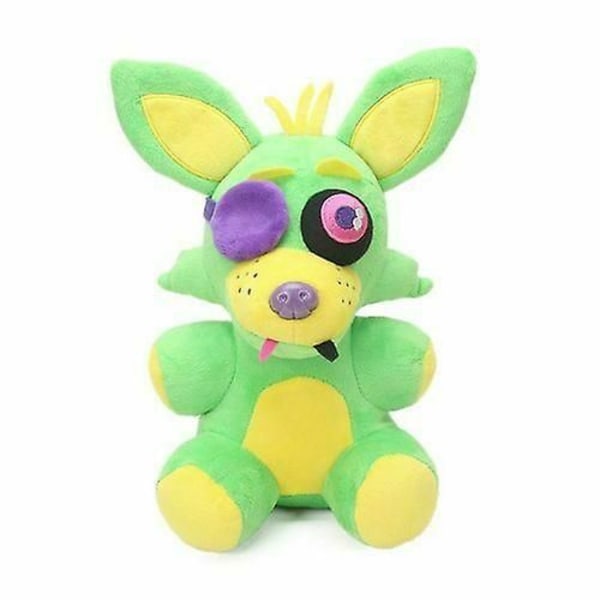 Fem Nätter Hos Freddy's Fnaf Skräckspel Barn Plushie Leksak Plyschdockor Present Topp Green fox