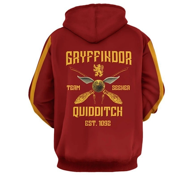 Halloween 3D-tryckt hoodie för män och kvinnor Röd Red S