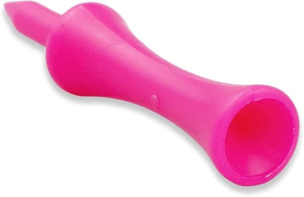 Pink plastik golf tee, 57 mm lang Castle golf tee, 2-1/4 tommer pink (100 stk)
