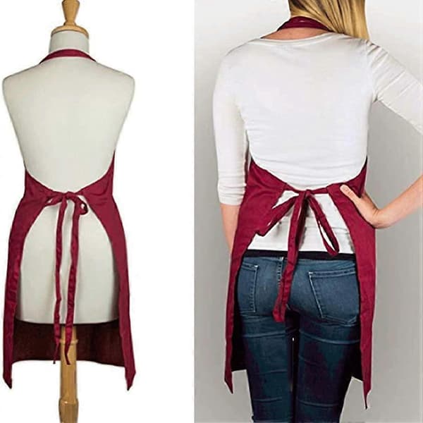Aprons for Women with Pockets, Water-Resistant, Adjustable Kitchen Aprons, Dishwashing, Grooming, Chef Aprons, Unisex