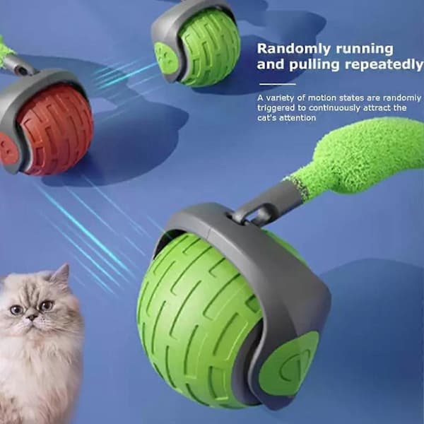 Speedy Tail 2.0, Speedy Tail Kattleksak, Speedy Tail 2.0 Kattleksak, Automatisk Rörlig Leksak orange