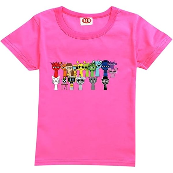 T-paita pojille lapsille  paita faneille lahja hahmo painetut taaperoiden t-paidat  Merch Opiskelijatoppeja Ruusunpunainen Rose red 110cm