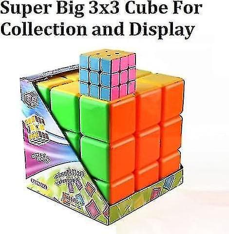 Giant 3x3 Speed Cube, Stor 3x3 Cube Puslespill Leke (7 tommer) Matte finish