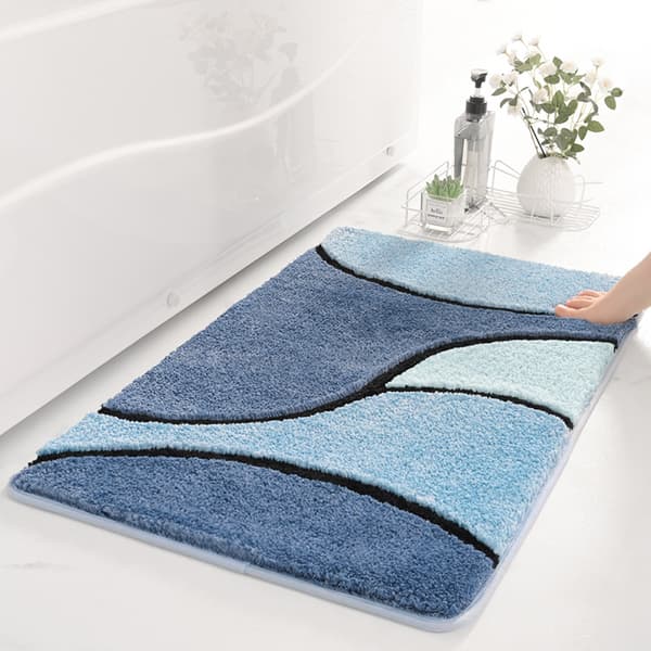 Skridsikker bademåtte, blød absorberende bademåtte blue 40*60cm