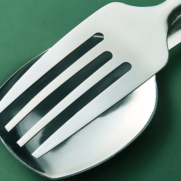 Mattang i rustfritt stål med sklisikkert grep for flere formål 304 Clamp Forks Spoons