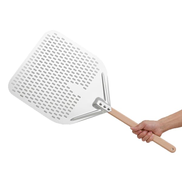 12/14 tommer aluminium pizzaspade med langt T-håndtag E