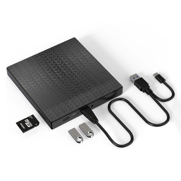 4 i 1 extern cd-dvd-enhet USB 3.0 Writer Player Brännarläsare för bärbar dator Yo