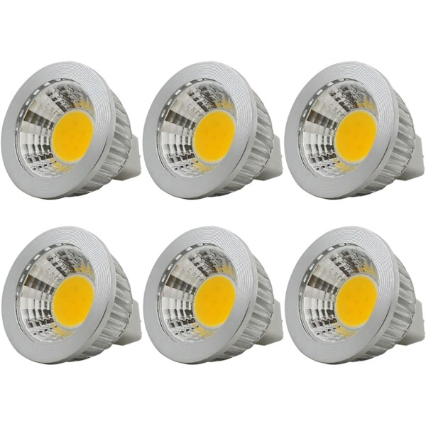 6 x MR16 3W LED-lamppu