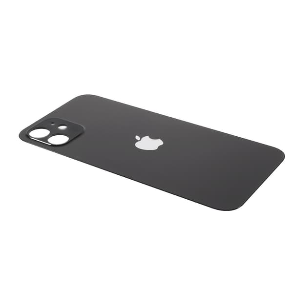 Kompatibelt batteridæksel til iPhone 12 (Kamerahul Ring Standard Version) (FMY) Sort Black iPhone 12 6.1 inch