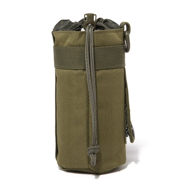 Taktisk Molle Vattenflaskväska Militär Utomhuscamping Vandring Dragsko Vattenflaskhållare Multifunktionell Flaskpåse ACU with strap