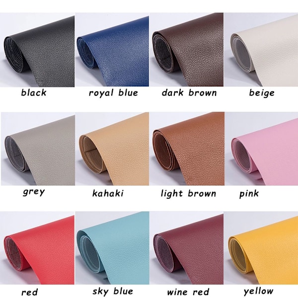 35x137cm Soffa Läder Reparationstejp Självhäftande Plåster wine red
