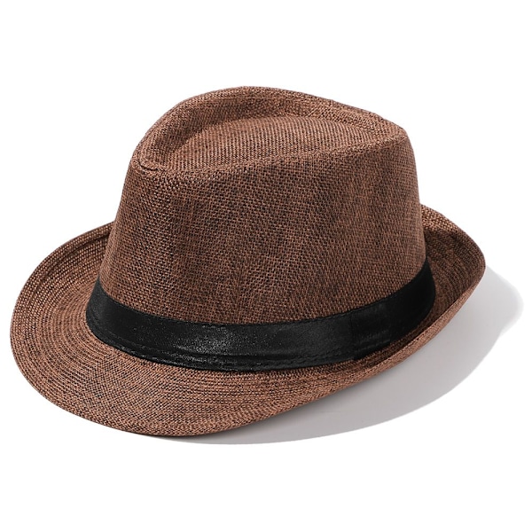 Myk gangsterhatt, filthatt, Fedora, Jazz, Playa, Sol Khaki Y Khaki No,