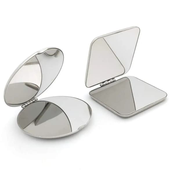 Rustfritt Stål Ultra Slim Speil Camping Speil Firkantet Square