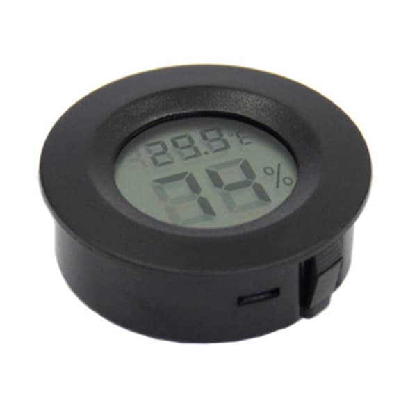 2-pakning Mini Hygrometer Termometer Digital LCD-skjerm
