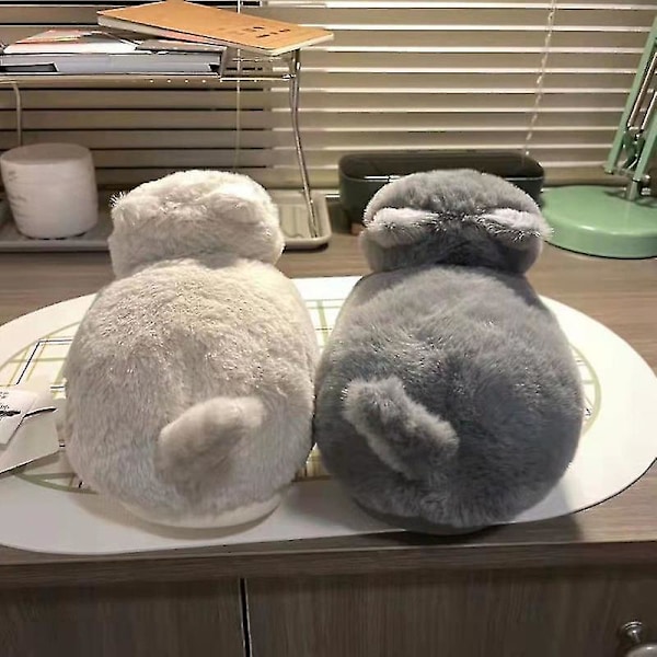 Naisten tossut plushista kissasta, tossut pareille, Pehmeät liukumattomat sininen harmaa Grey 42