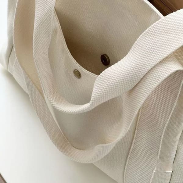 Tote Bag Lærredstaske BEIGE Beige
