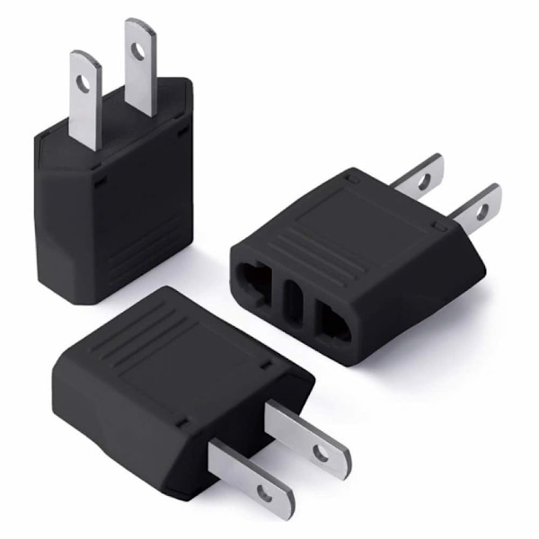 Reseadapter EU till USA 3-pack