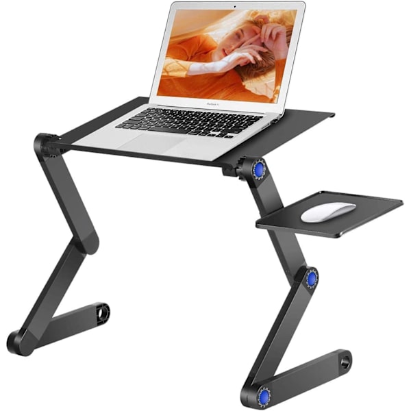 Laptop Stand - Sammenklappeligt sengebord, PC-bord, Vippelæsning