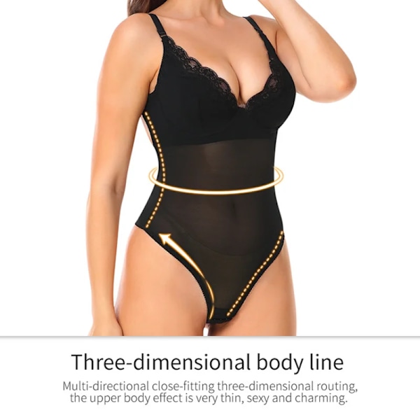 Slankende Shapewear til Kvinder, Bue-kontrol Trusser, Body Shaper, Bryllupsfest, Formende Undertøj, G-streng, Indbygget BH, Camisoler, Beige XXL Beige