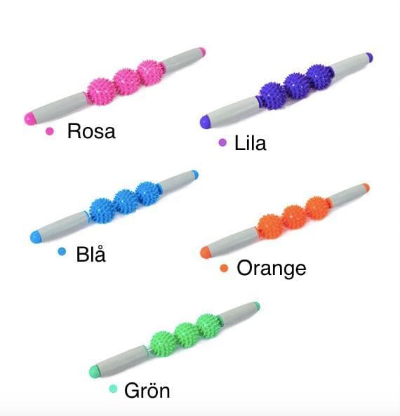 Gym 3-punkts spikboll muskelmassagerulle yogastickkropp Rosa pink