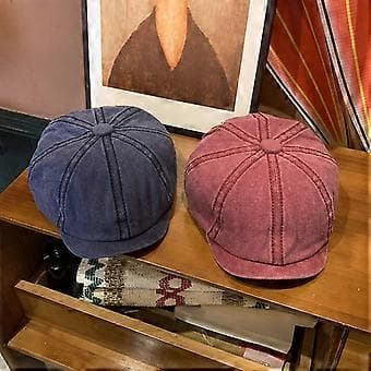 Newsboy Cap Hodeplagg Klassisk Vinter Vår Page Boy Lue for Reise Utendørs Dating Khaki