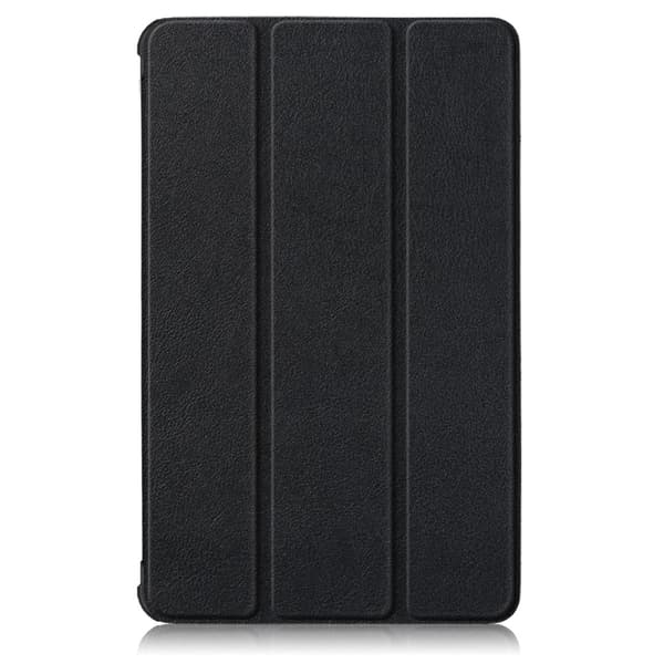 Kompatibelt Lenovo Tab M8 2. generation (HD) Litchi Tri-Fold Cover Sort Black Svart