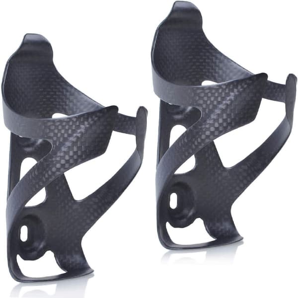 2-pack ultralätta cykelvattenflaskhållare i kolfiber, för landsväg och MTB